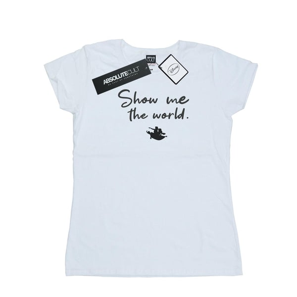 Disney Womens/Ladies Aladdin Show Me The World Cotton T-Shirt