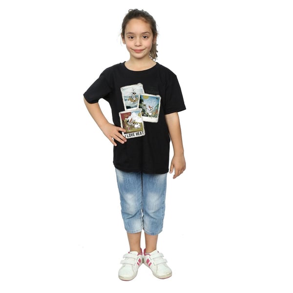 Frozen Girls Olaf Polaroid Cotton T-Shirt