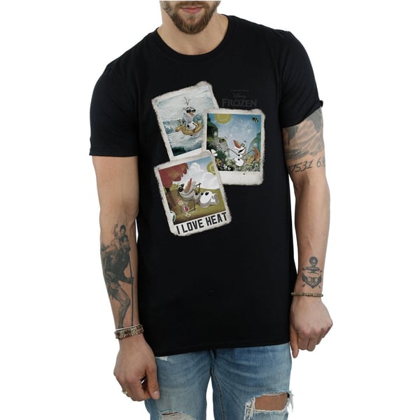 Frozen Mens Olaf Polaroid Cotton T-Shirt