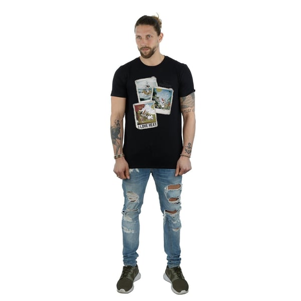 Frozen Mens Olaf Polaroid Cotton T-Shirt