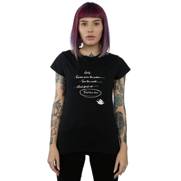 Disney Womens/Ladies Aladdin Jasmine Goals Cotton T-Shirt
