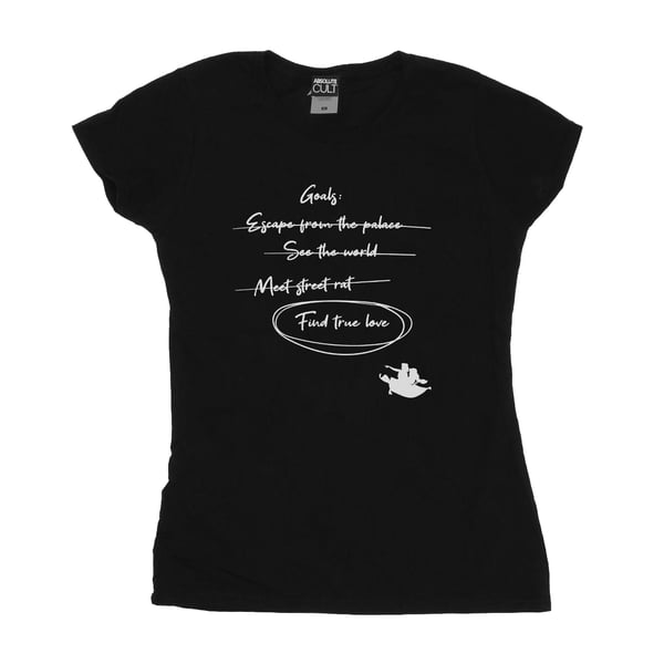 Disney Womens/Ladies Aladdin Jasmine Goals Cotton T-Shirt