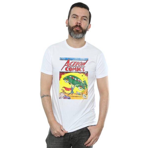 Superman Mens Action Comics Issue 1 Cover Cotton T-Shirt