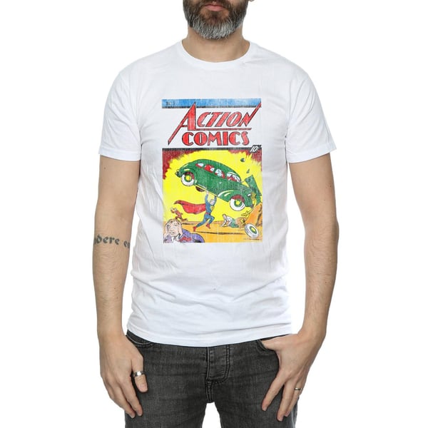 Superman Mens Action Comics Issue 1 Cover Cotton T-Shirt