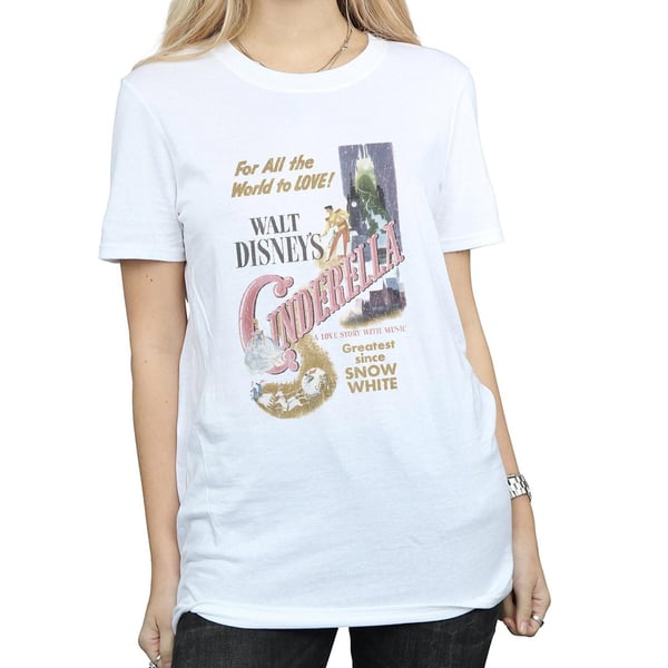 Cinderella Womens/Ladies Poster Cotton Boyfriend T-Shirt