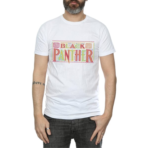 Marvel Mens Black Panther Tribal Logo T-Shirt