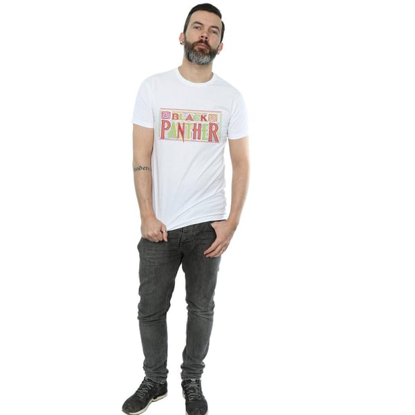 Marvel Mens Black Panther Tribal Logo T-Shirt
