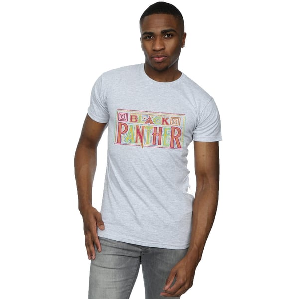 Marvel Mens Black Panther Tribal Logo T-Shirt