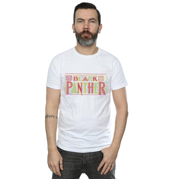Marvel Mens Black Panther Tribal Logo T-Shirt