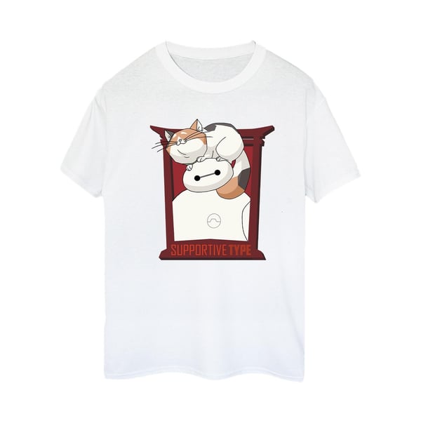 Disney Womens/Ladies Big Hero 6 Baymax Frame Support Cotton Boyfriend T-Shirt