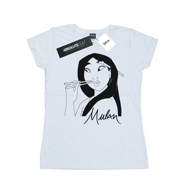 Disney Womens/Ladies Mulan Chopsticks Cotton T-Shirt