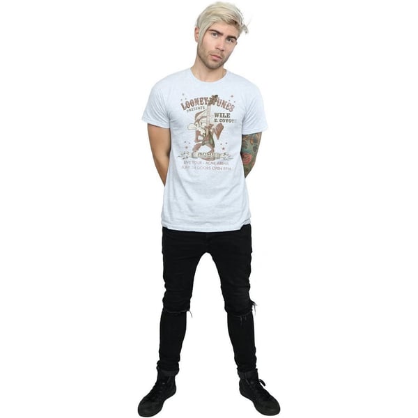 Looney Tunes Mens Wile E Coyote Guitar T-Shirt