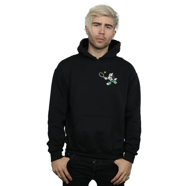 Disney Mens Minnie Mouse Tennis Breast Print Hoodie