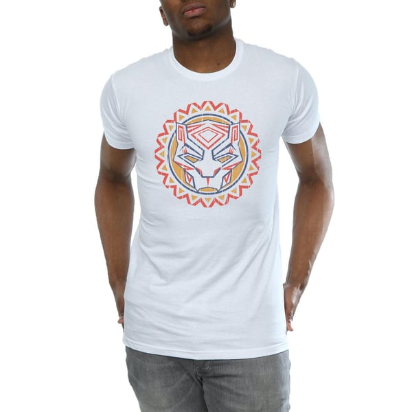 Marvel Mens Black Panther Tribal Panther Icon T-Shirt