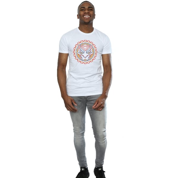 Marvel Mens Black Panther Tribal Panther Icon T-Shirt