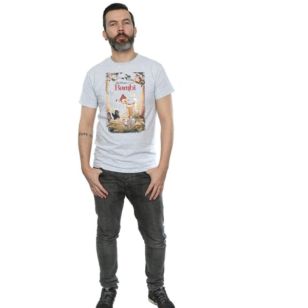 Bambi Mens Retro Poster T-Shirt