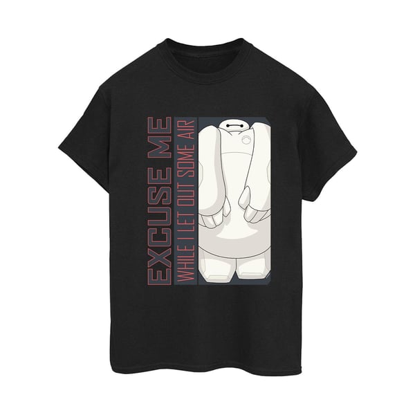 Disney Womens/Ladies Big Hero 6 Baymax Excuse Me Some Air Cotton Boyfriend T-Shirt