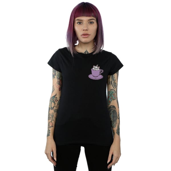 Disney Womens/Ladies Aristocats Marie In Cup Breast Print Cotton T-Shirt