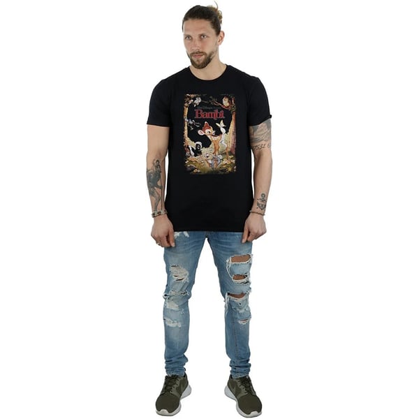 Bambi Mens Poster Cotton T-Shirt