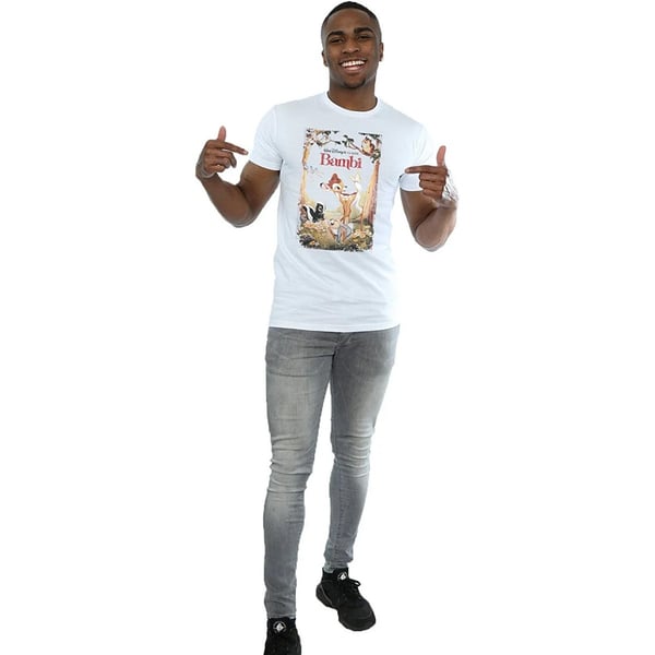 Bambi Mens Poster Cotton T-Shirt