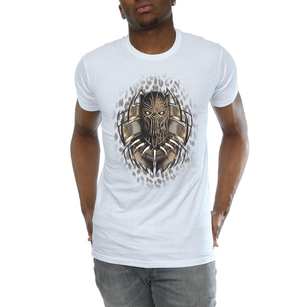 Marvel Mens Black Panther Gold Killmonger T-Shirt