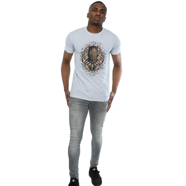 Marvel Mens Black Panther Gold Killmonger T-Shirt