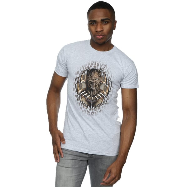 Marvel Mens Black Panther Gold Killmonger T-Shirt