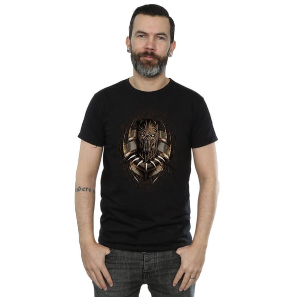Marvel Mens Black Panther Gold Killmonger T-Shirt