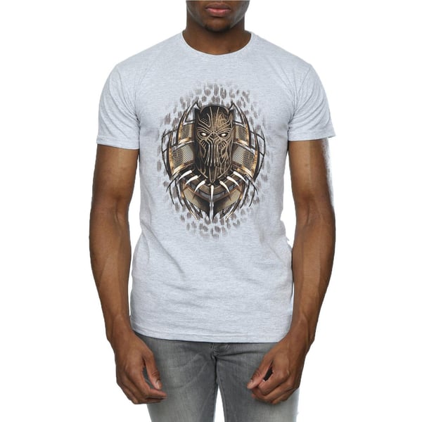 Marvel Mens Black Panther Gold Killmonger T-Shirt