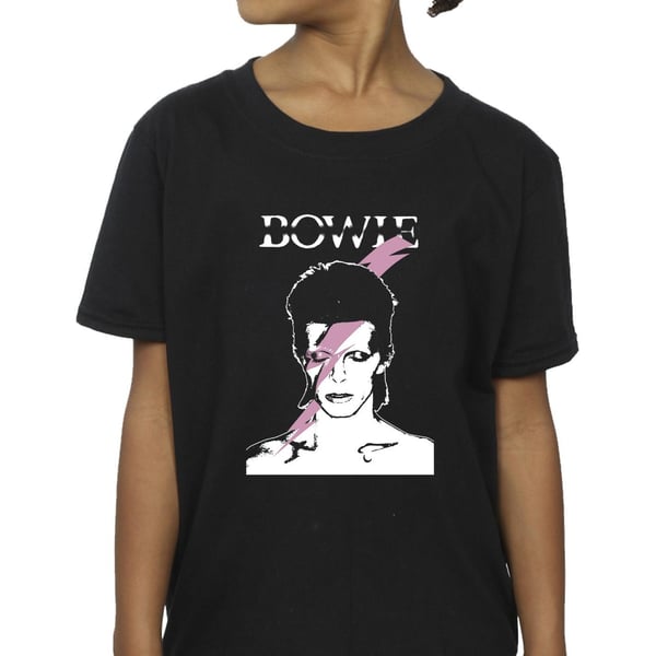 David Bowie tyttöjen vaaleanpunainen Flash-puuvillapaita