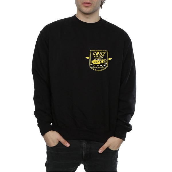 Disney Mens Cars Cruz Ramirez Faux Pocket Logo Sweatshirt