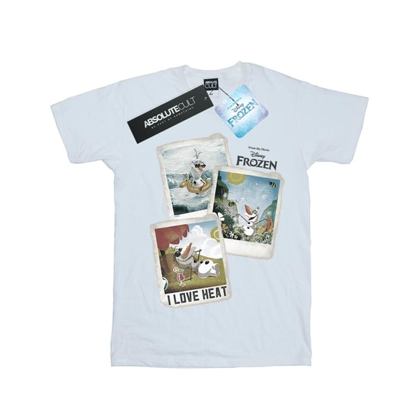 Frozen Naisten Olaf Polaroid Puuvillainen Boyfriend T-paita