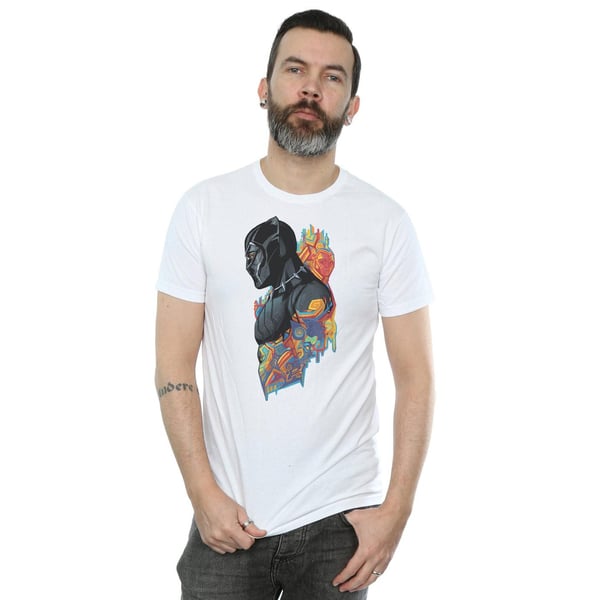 Marvel Mens Black Panther Profile T-Shirt