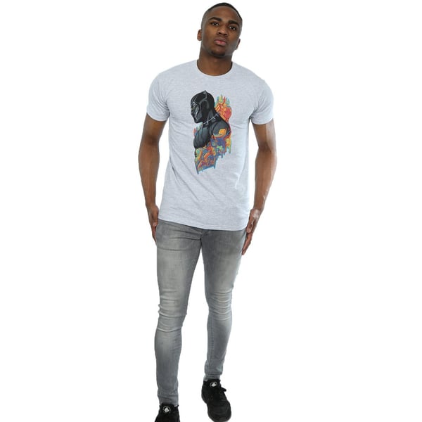 Marvel Mens Black Panther Profile T-Shirt