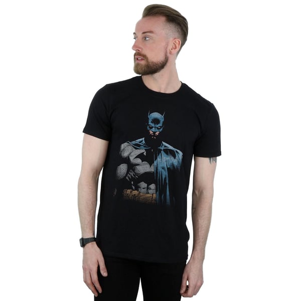 Batman Mens Close Up Cotton T-Shirt