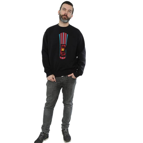 Disney Mens Cars Lightning McQueen Stripes Sweatshirt