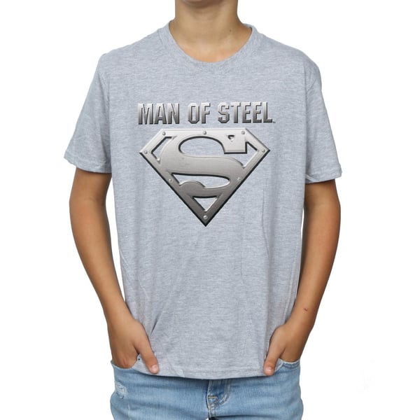 DC Comics Boys Superman Man Of Steel Shield T-Shirt