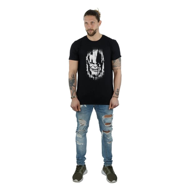 Avengers Infinity War Mens Thanos Face Cotton T-Shirt