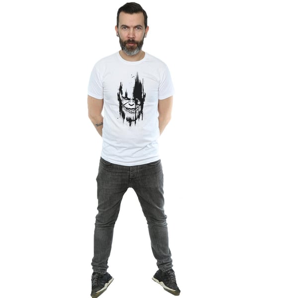Avengers Infinity War Mens Thanos Face Cotton T-Shirt