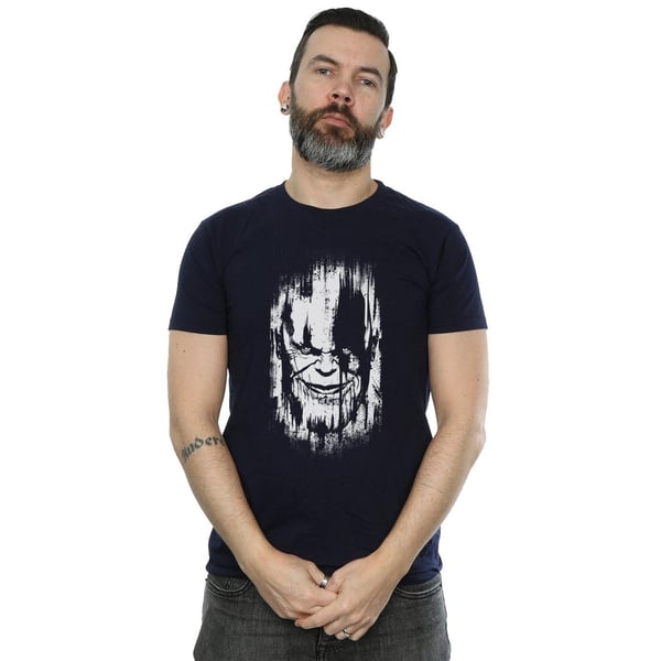 Avengers Infinity War Mens Thanos Face Cotton T-Shirt