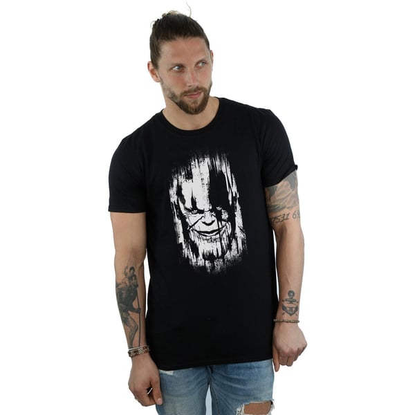 Avengers Infinity War Mens Thanos Face Cotton T-Shirt