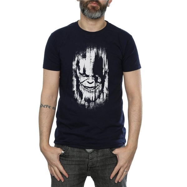 Avengers Infinity War Mens Thanos Face Cotton T-Shirt