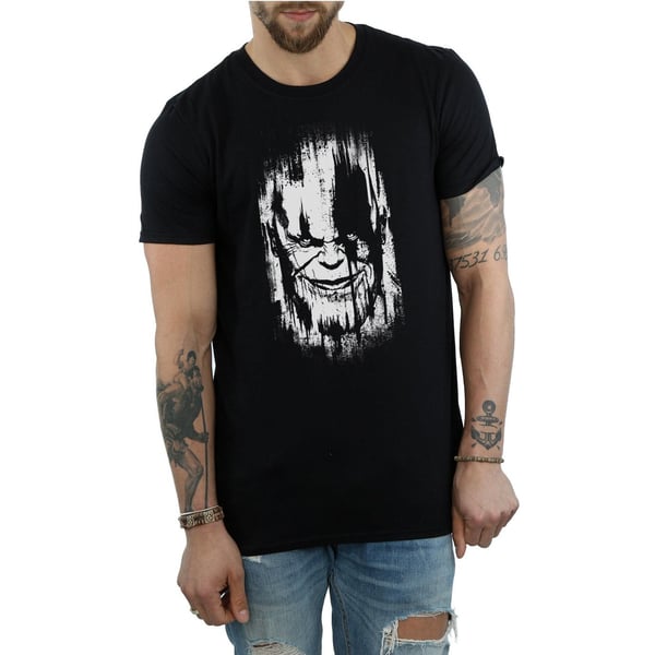 Avengers Infinity War Mens Thanos Face Cotton T-Shirt