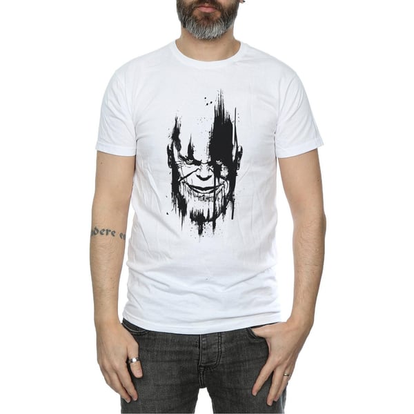Avengers Infinity War Mens Thanos Face Cotton T-Shirt