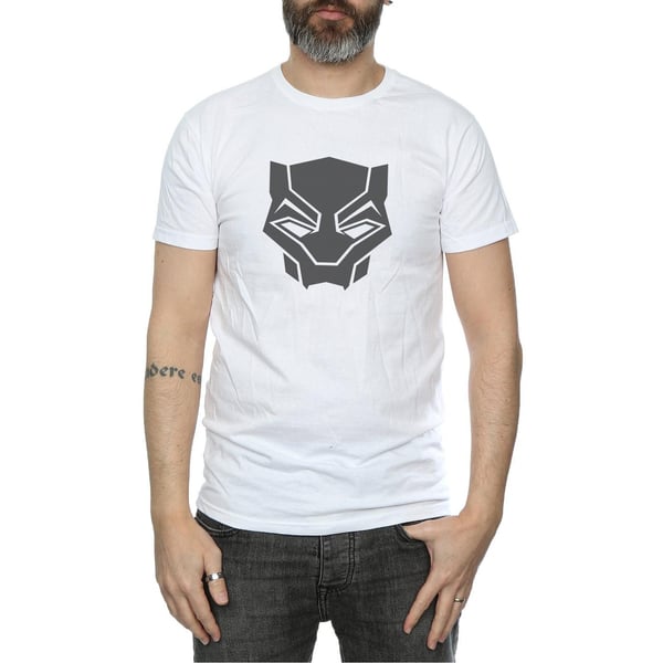 Marvel Mens Black Panther Black On Black T-Shirt