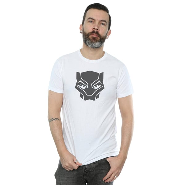 Marvel Mens Black Panther Black On Black T-Shirt