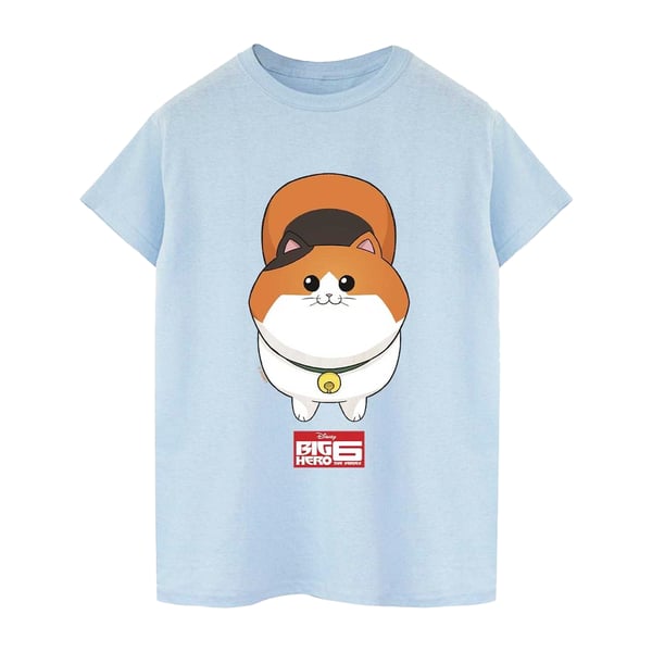 Disney Womens/Ladies Big Hero 6 Baymax Kitten Face Cotton Boyfriend T-Shirt