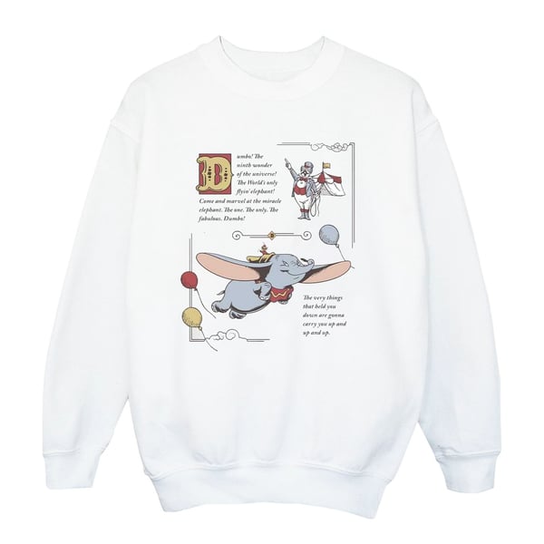 Disney Womens/Ladies Dumbo Story Book Page Sweatshirt