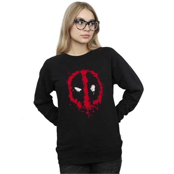 Marvel Naisten Deadpool Splat Face Collegepaita