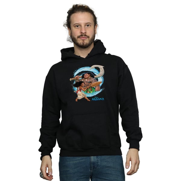 Disney Mens Moana And Maui Wave Hoodie